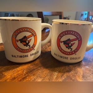 Vintage 1979 & 1983 Baltimore Orioles Mugs (Sold Together)